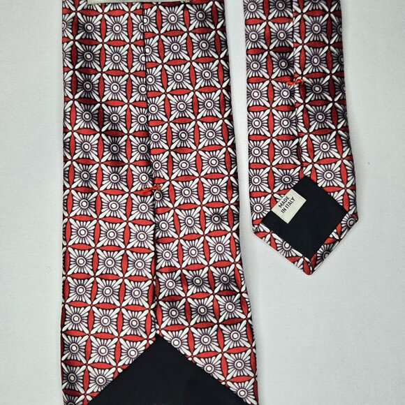 VALENTINO Men's Printed Silk Tie - Picture 3 of 7